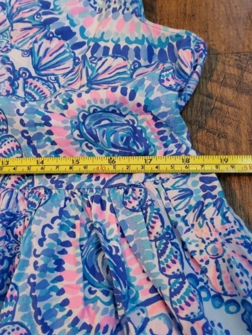 Lilly Pulitzer Blue Pink Paisley Floral Sleeveless Peplum Top Medium - Picture 11 of 13